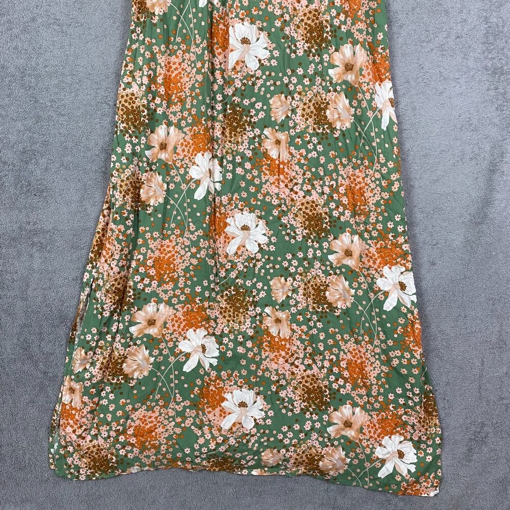 Lily Rose Maxi Dress Womens XL Green Floral Prairie Cottgecore Bohemian NWT - Picture 3 of 14